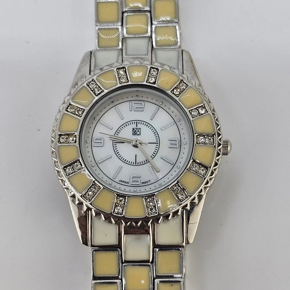 NYC Women's Watch 34MM MOP White Dial Multicolor Metal Bands 5.25